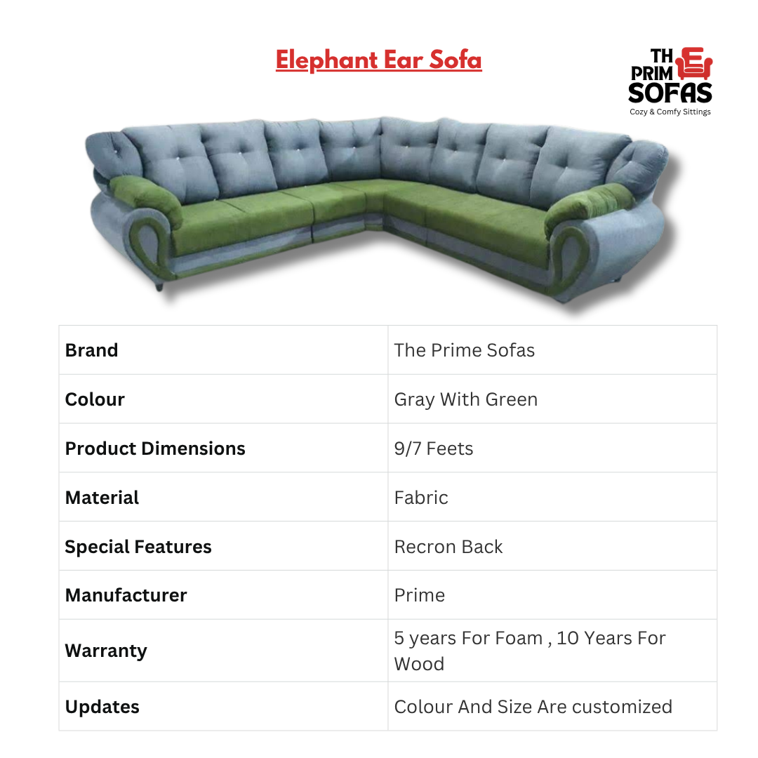 Elephant Ear Sofa