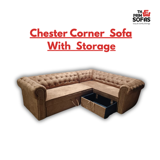 Chester Corner  Sofa With Storage