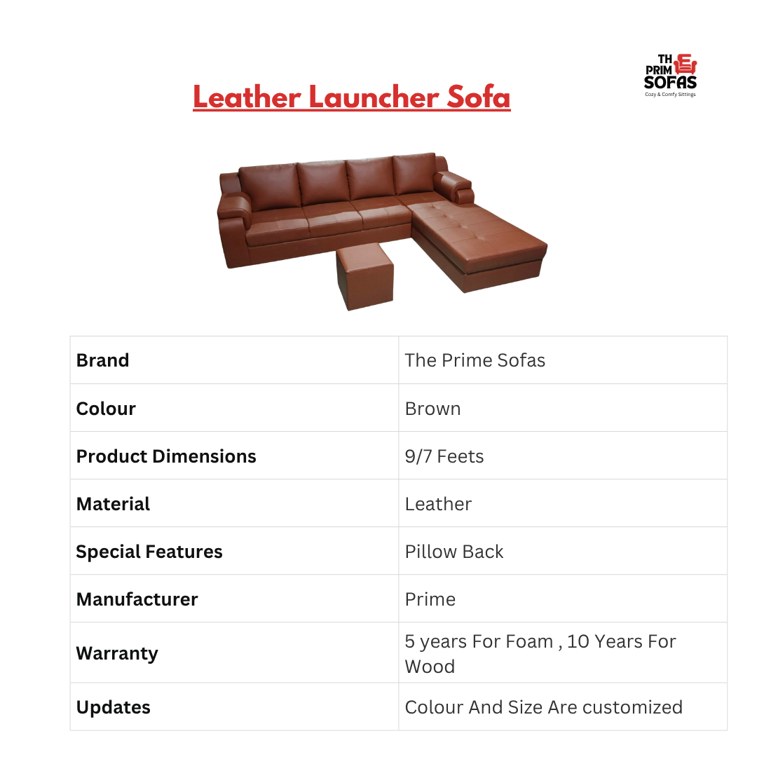 Leather Launcher Sofa
